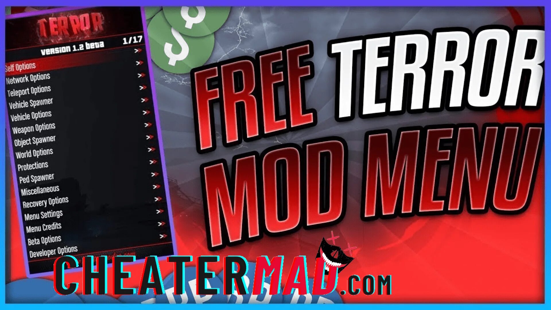 Menu mode on. Gta mod menu terror. terror mod menu gta 5. gta 5 terror mod.