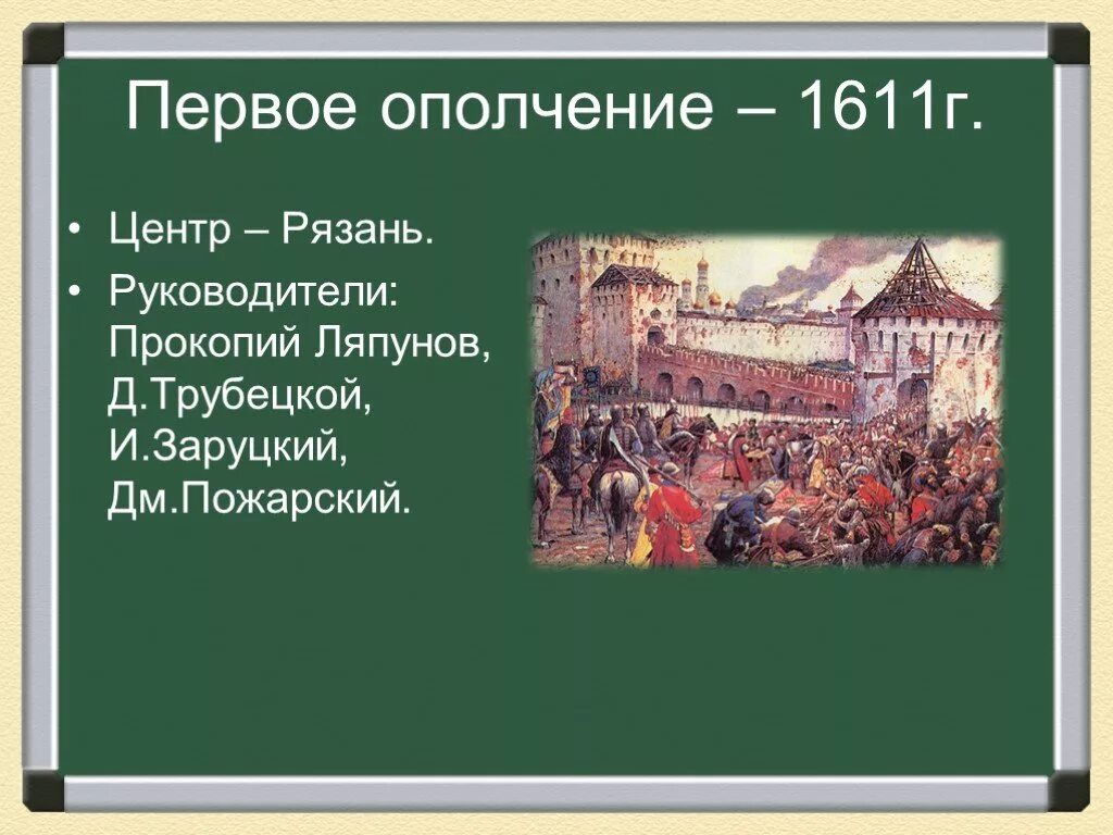 Смутное время 7 класс 2 вариант. Первое ополчение 1611 смута. Земское ополчение 1611 года. Руководителями первого ополчения (1610 - 1611) были. Смута формирование первого ополчения.