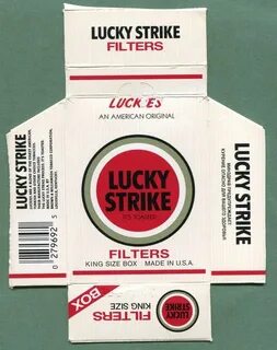 Пачка сигарет lucky strike