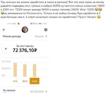 Сколько зарабатывает таксист