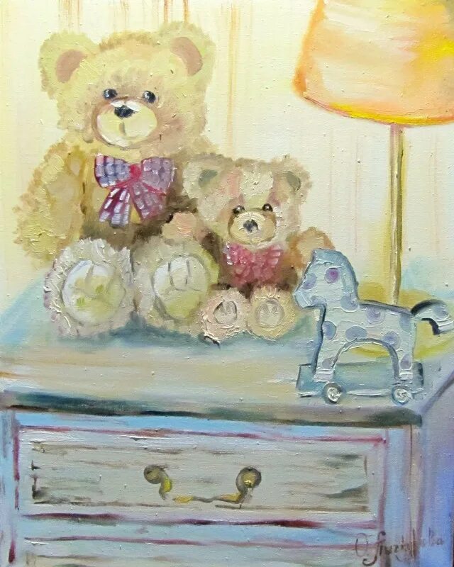 Мягкие картины. Картина игрушки. Игрушки в живописи. Живопись для детской. Картины для детской.