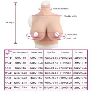 Crossdresser Breast Forms B C D E G Cup Fake Boobs Super Thin Material Silicone 