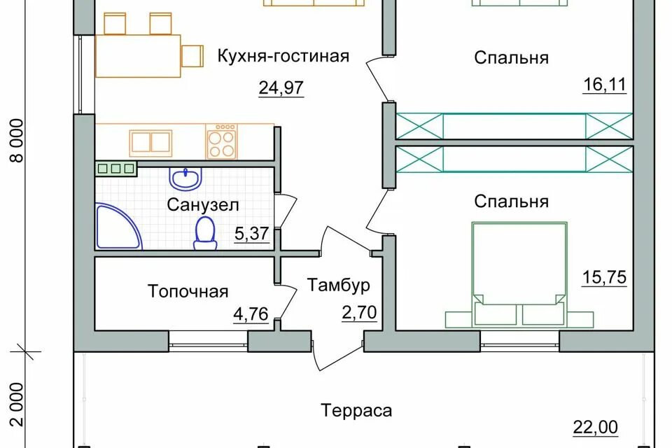 Дизайн кухни Floor plans, Projects, Style
