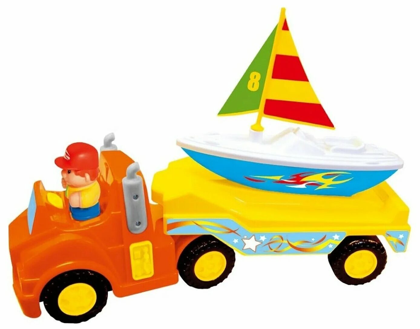 катер электронный арт 2008b008. развивающий катер. Kiddieland лодка. машина kiddieland с прицепом с лодкой. катер stellar анапа (01379) 29 см.