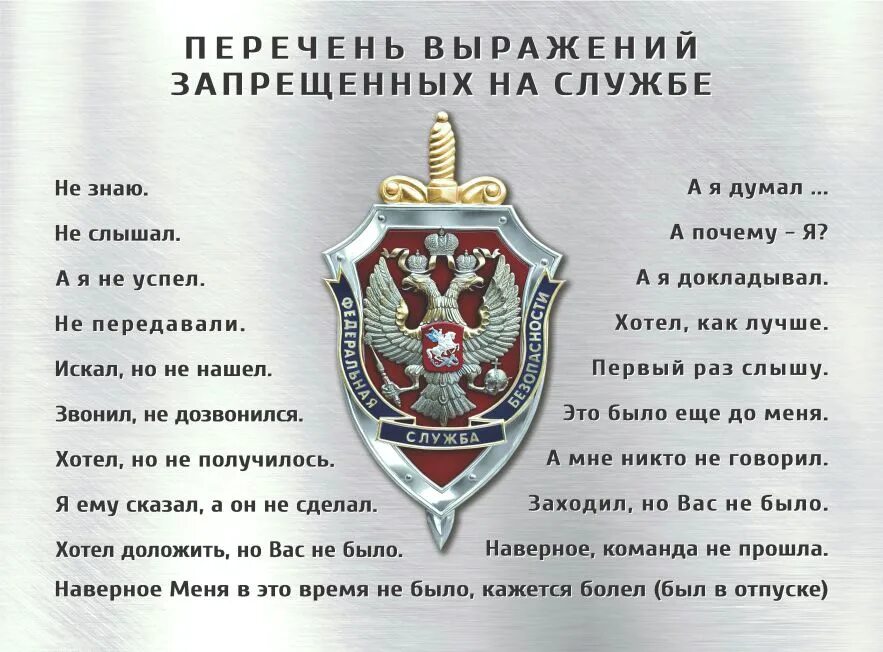 Слова со словом запрет. Поздравление с днем Федеральной службы безопасности.