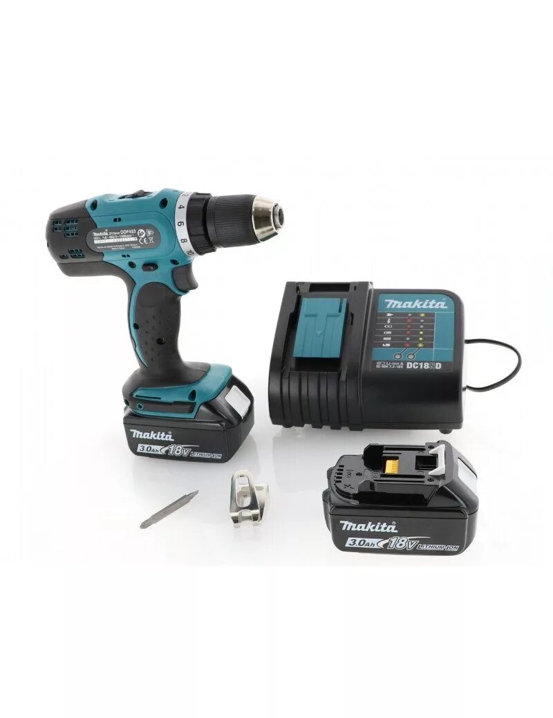 Шуруповерт макита 18 вольт. Makita ddf453 3ah. макита ddf453 18v. makita ddf453 аксессуары. makita ddf453 зарядка.