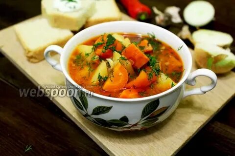 Суп с мясом картошкой и морковью