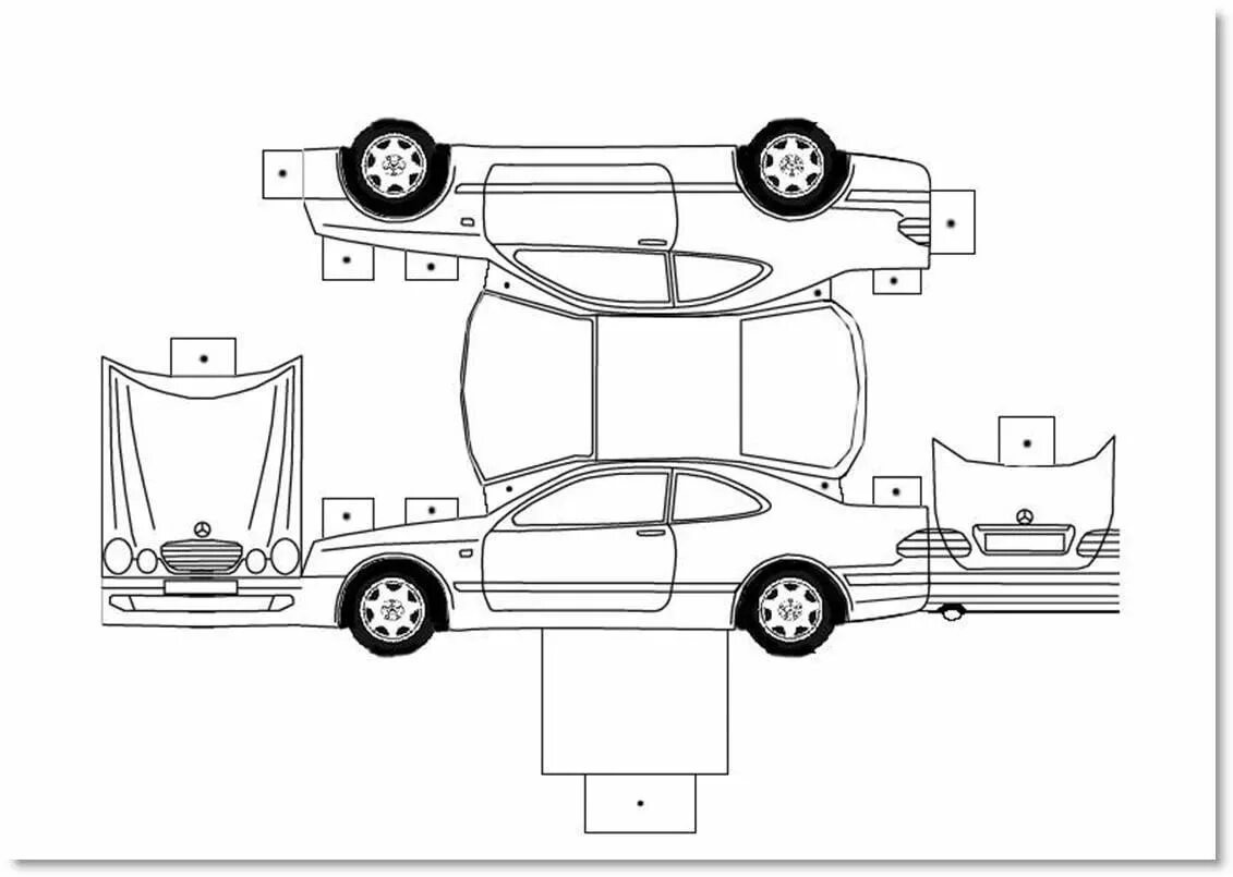 Шаблон для склеивания машин. Машинки из бумаги (схемы, развертка, выкройка...). Макет машины бумажный. Автомобиль из бумаги схема. Машинки для склеивания.