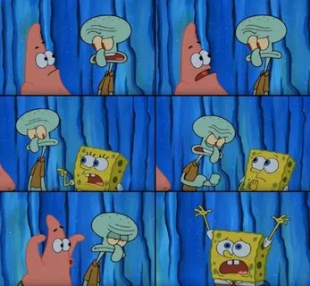 Stop it Patrick, you're scaring him! 