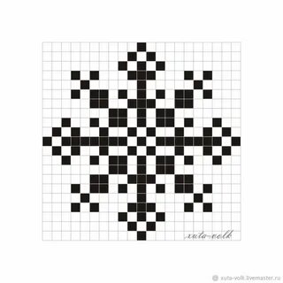 Рисунок снежинки спицами