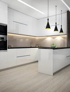 Кухни белые современный дизайн