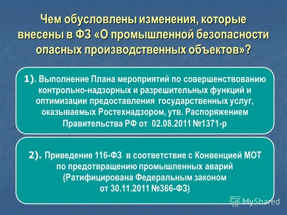 Специальные и разрешительные функции по промышленной