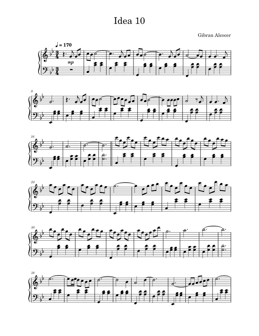 Idea 10 gibran alcocer ноты. Gibran alcocer idea 10 ноты для фортепиано. gibran alcocer solas ноты. gibran alcocer ноты для фортепиано.