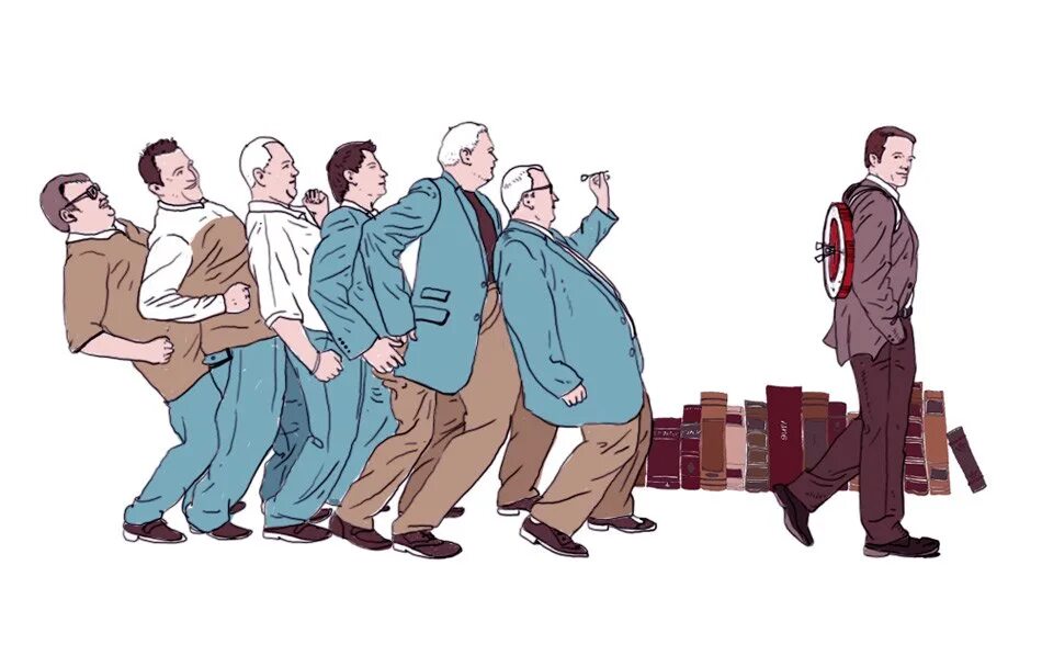 Отличается от окружающих его людей