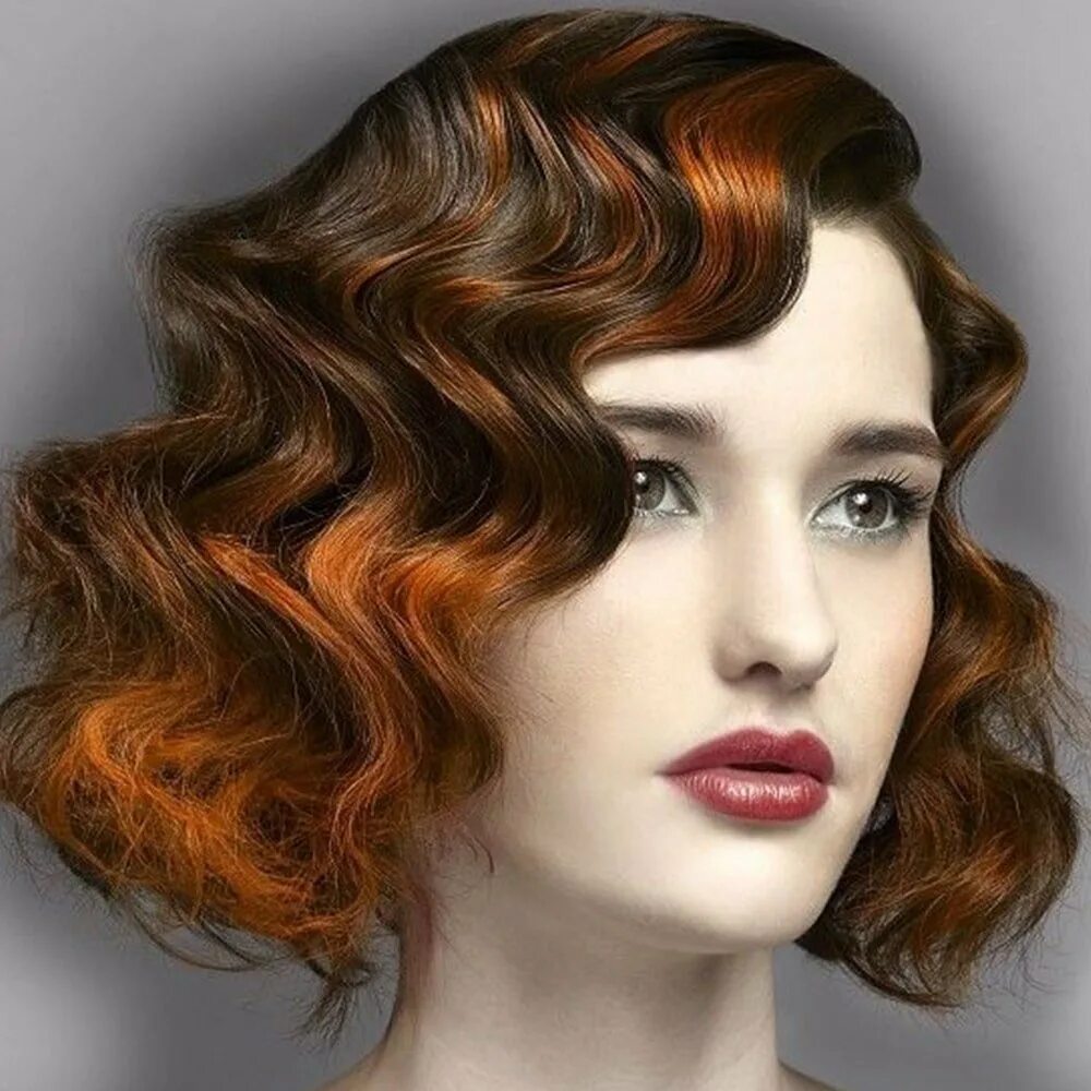 Элегантный стиль прически. Прическа волны на средние волосы. Вечерняя прическа с элементами волны. Холодная волна прическа. Голливудская волна в стиле гэтсби.