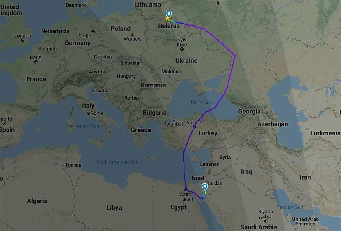 Карта полетов в Египет. Маршрут полета Москва Иордания. Карта перелета в Египет 2024. Маршрут из МСК В Египет. Разница в египте с москвой