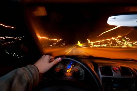 Вождение автомобиля в ночное время