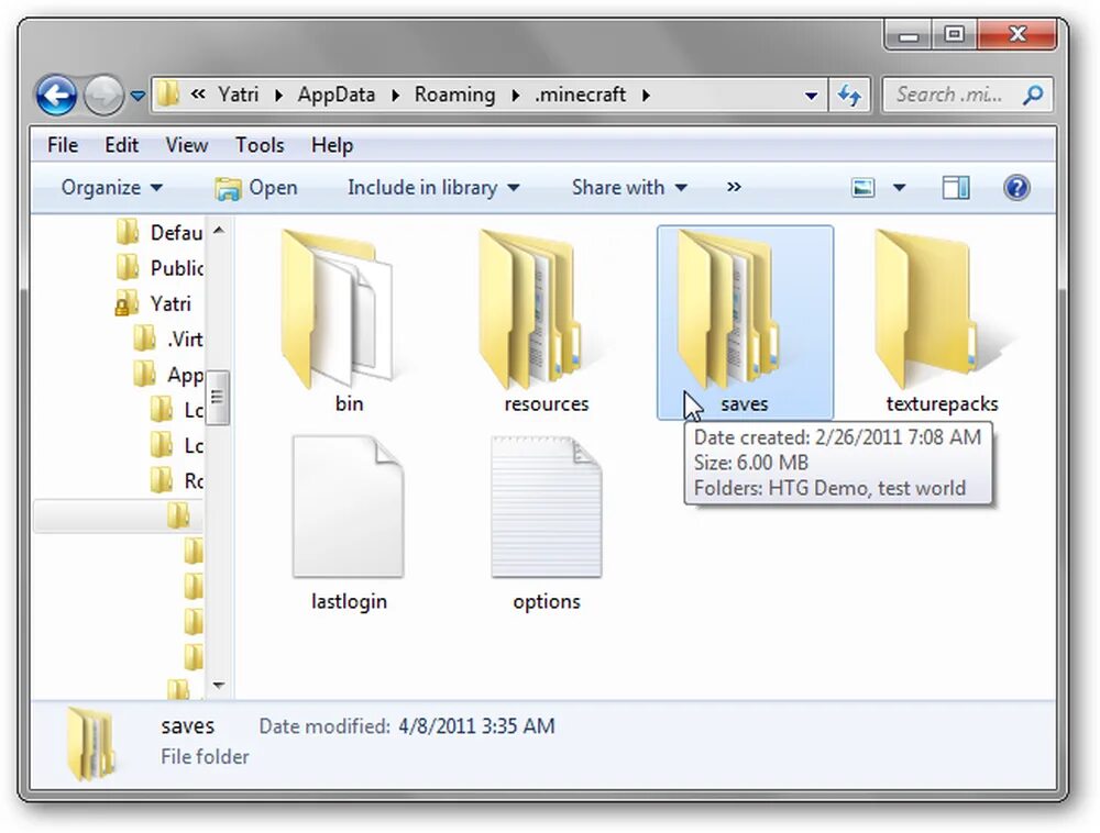 Корневая папка майнкрафт. APPDATA. Где находится папка saves в Minecraft. C:\users\user\APPDATA\roaming\.Minecraft.