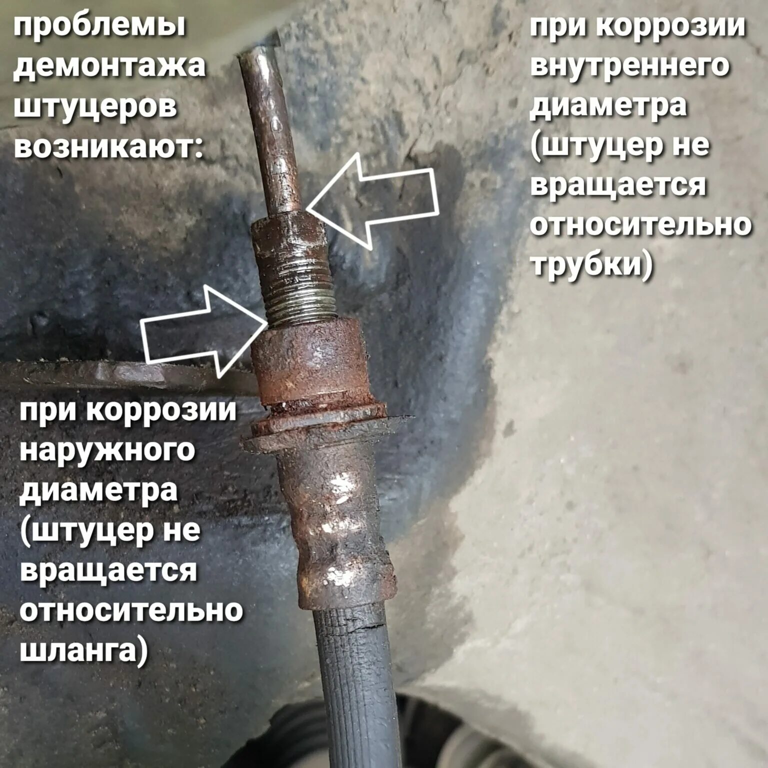 Коррозия штуцера