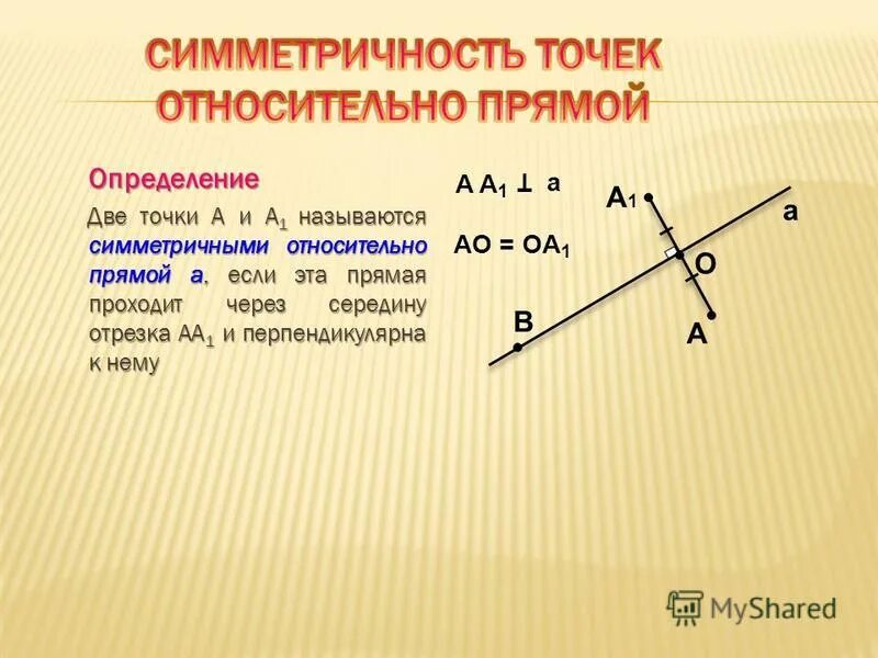 Какой отрезок симметричен относительно точки о отрезку. Симметричные отрезки относительно прямой. правило симметрии относительно прямой. 2 симметрия относительно точки и прямой. симметрия относительно прямой 5 класс.