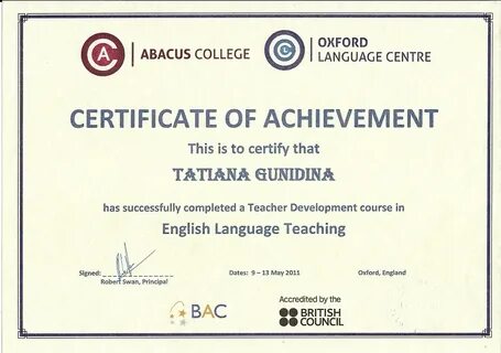 Certificate courses