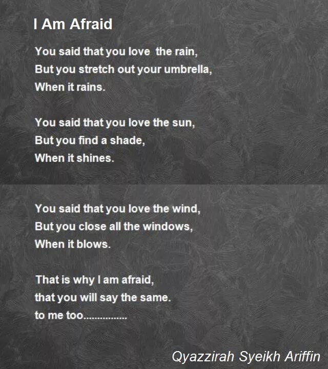 When i was afraid. I’M afraid Шекспир. I am afraid перевод. Предложения с afraid of. I'M afraid of all i am.