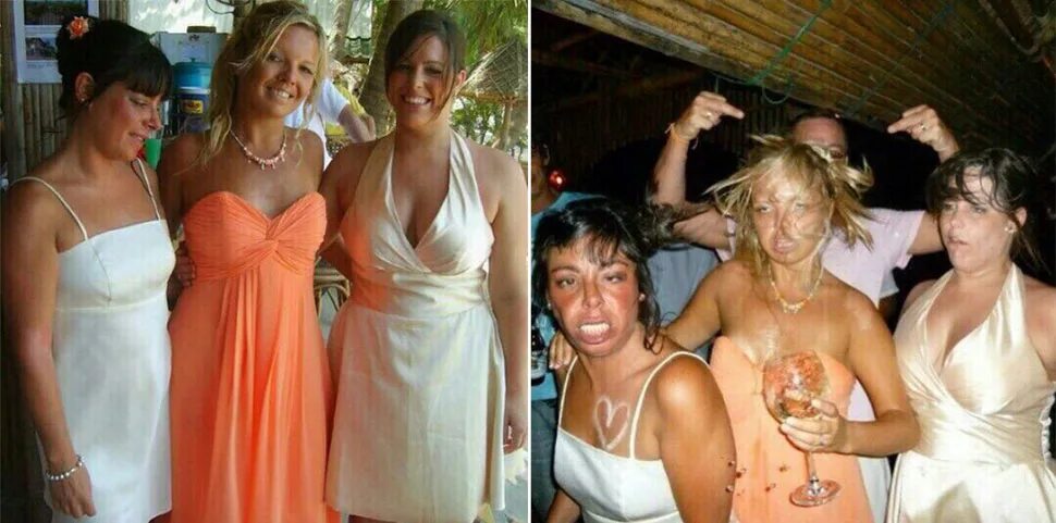Три пьяные женщины. Три пьяные подруги. Смешные подружки невесты. Выпускной вечеринка.