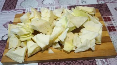 Нарезка капусты шашками