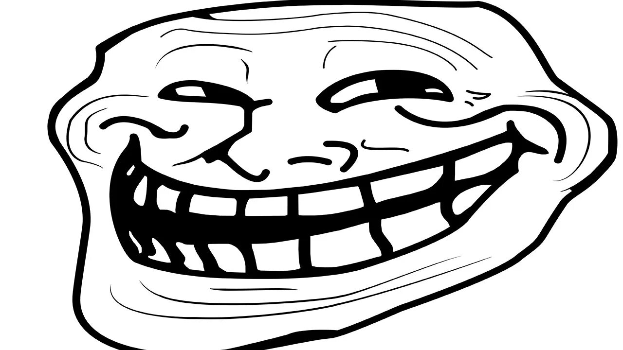 Trollface без фона. Тролль фейс. Тролль Мем. Тролль улыбается. Лицо троллинга.