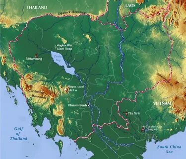 Рельеф камбоджи