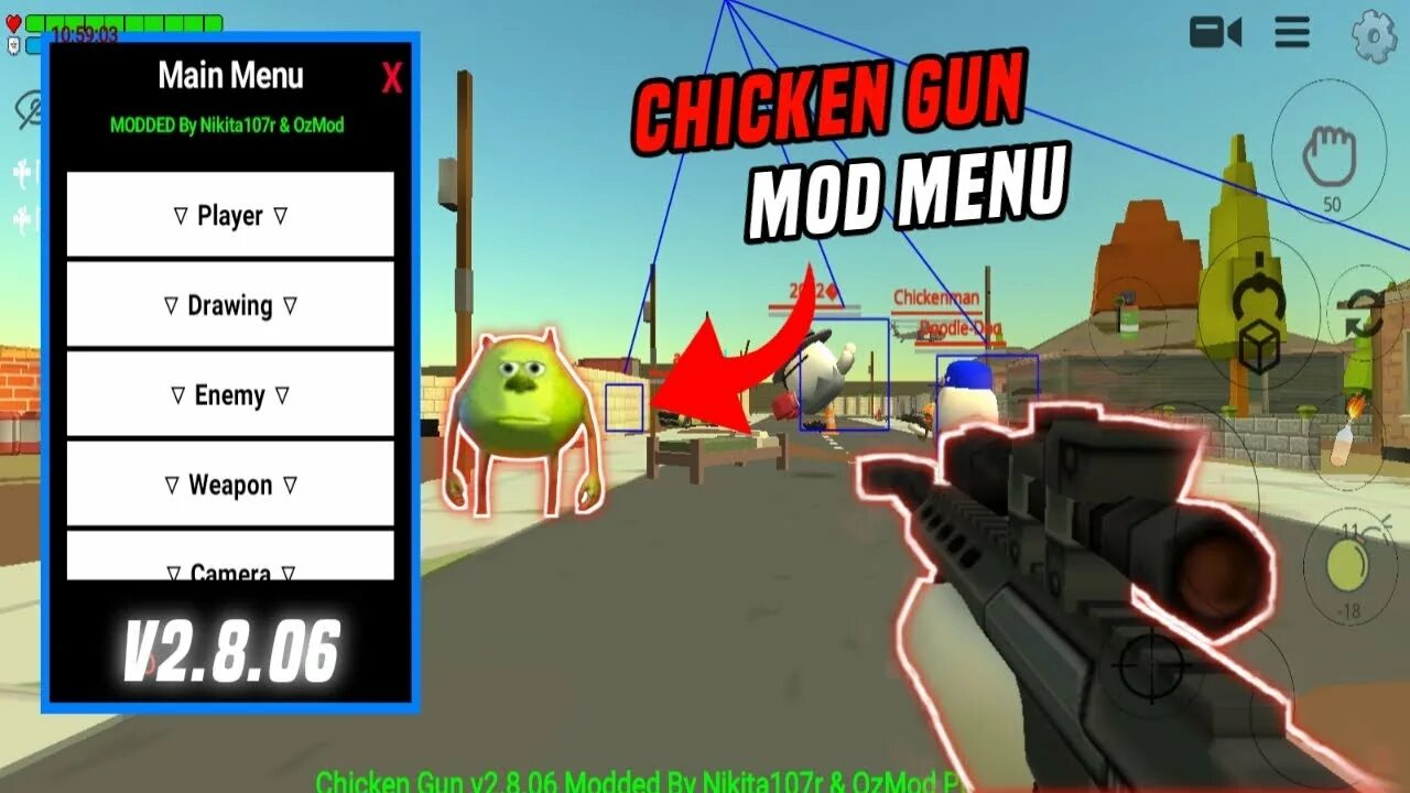 Мод на меню чикен ган ларри. Chicken gun mod menu. chicken gun mod menu polar. никита чикен ган мод меню. мод меню на чикен ган 2.8.06 никита 107.