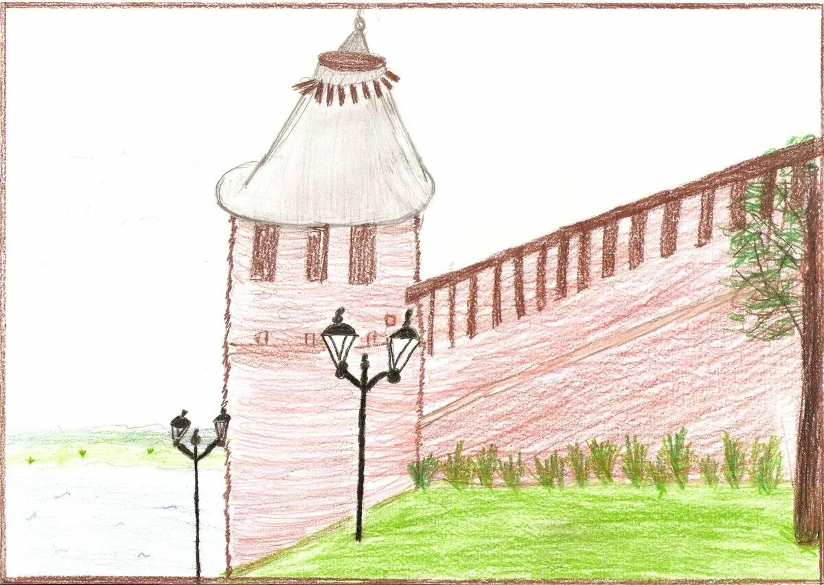 Нижний рисунок. Кремль Великий Новгород зарисовки. Изображение древнего Нижегородского Кремля. Нижегородский Кремль Нижний Новгород башни рисунок. Нижегородский Кремль Нижний Новгород раскраска.