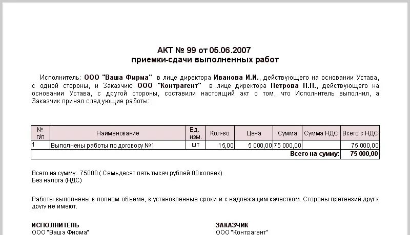 Подписать акт выполненных. Образец заполнения акта об оказании услуг с НДС. Как правильно написать акт выполненных работ. Акт на услуги с НДС образец. Пример заполнения акта сдачи приемки работ.