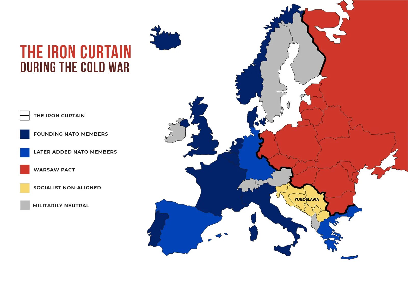 Iron Curtain. Железный занавес карта.