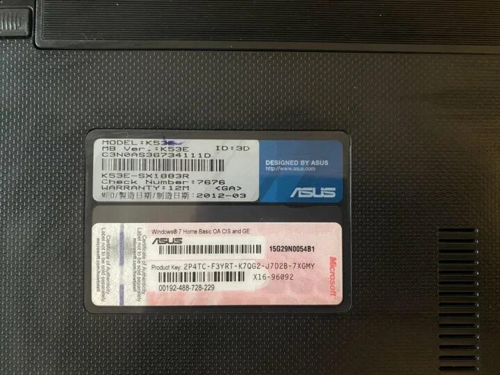 Ноутбук asus нет изображения. Ноутбук asus k53e-sx1883r. k53e-sx1883r плата.