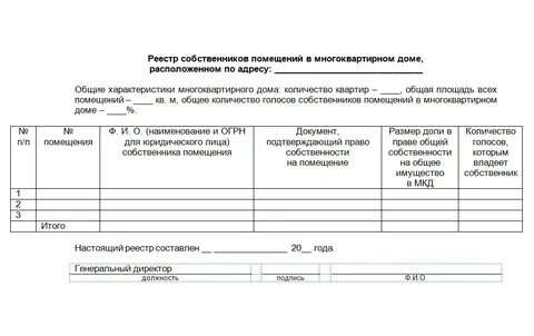 Где получить реестр собственников