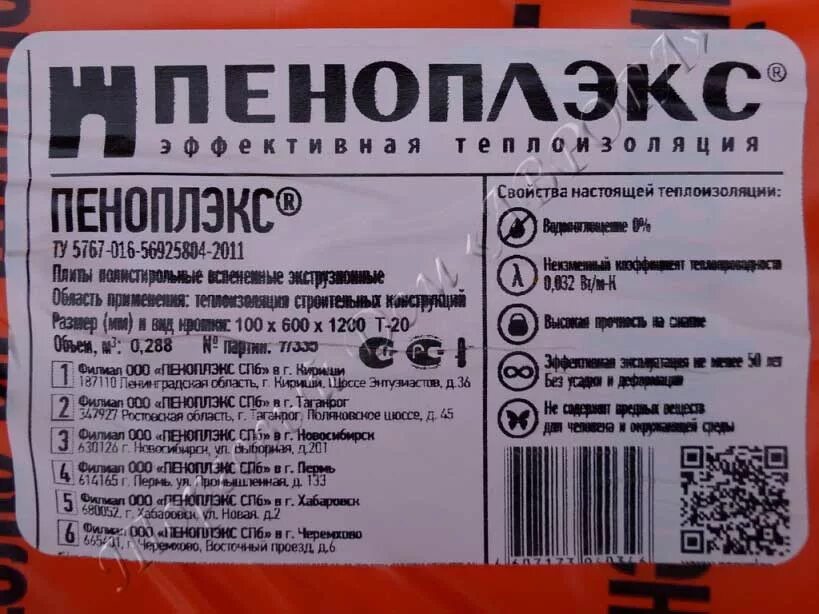 Сколько штук в пачке пеноплекса