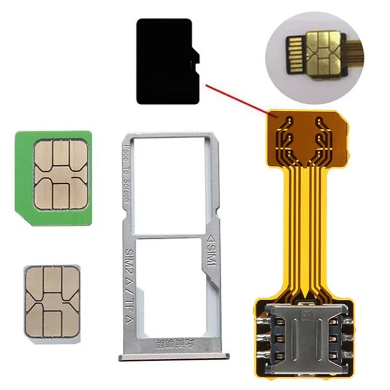 Адаптер 2 Nano SIM-карты + MICROSD. Адаптер SIM-Micro-Nano. Dual SIM (Nano-SIM). Адаптер 2 SIM + MICROSD. Huawei телефон сим карта