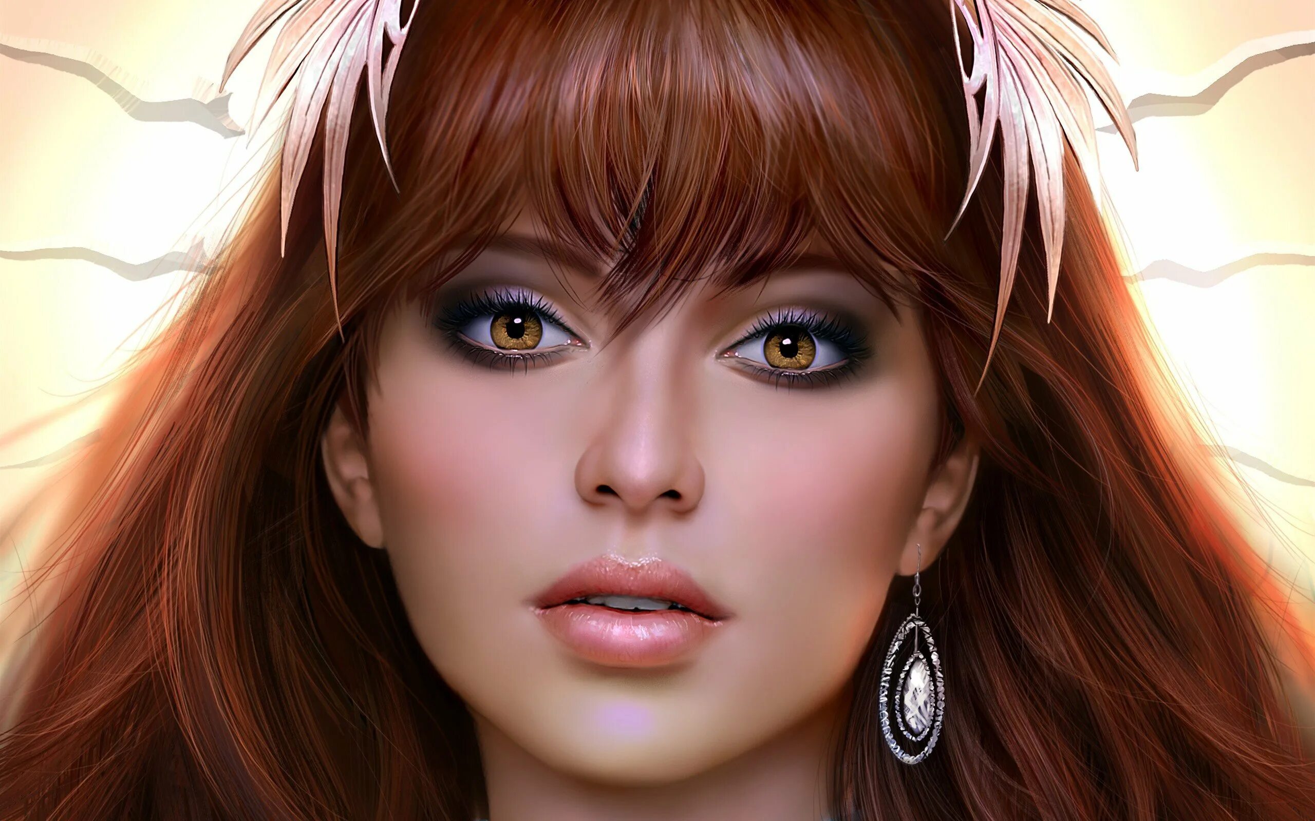 Трех глаза девушка. Красивые девушки фэнтези. Янтарные глаза у девушки. Эльфийка с рыжими волосами. Фэнтези девушки лицо.