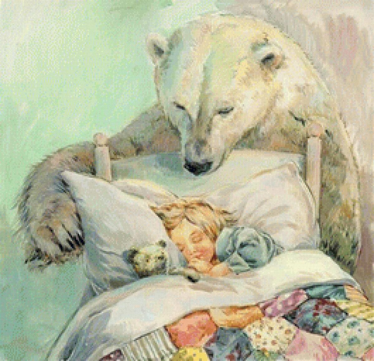 Художник: Claire Fletcher. Художник: Claire Fletcher медведи. Девочка и медведь. Девочка с медвежонком