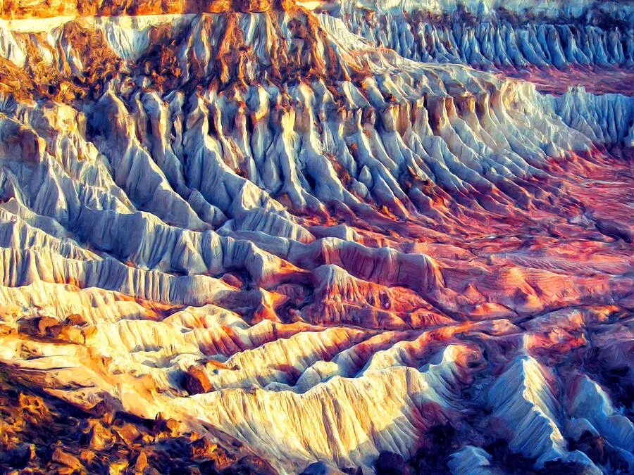 Пустыня Пейнтед Дезерт. Цветная пустыня Аризона. Окрашенная пустыня painted Desert. Разноцветная пустыня.