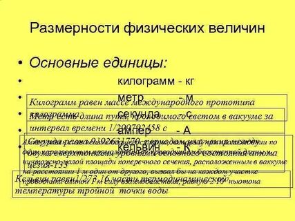 Системы размерностей физических величин
