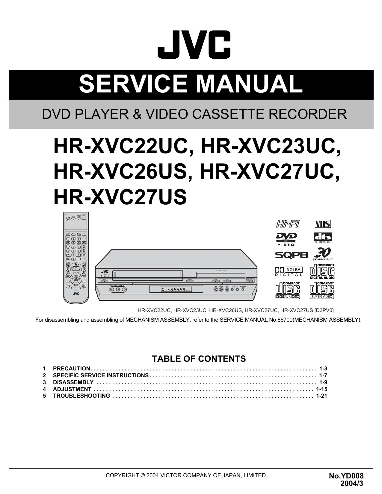 Service manual jvc. JVC XV-E 100sl. JVC ag404 manual. JVC HR-j52ms manual. JVC HR D 150.