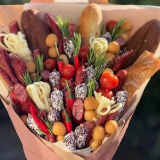 Колбасный букет своими руками