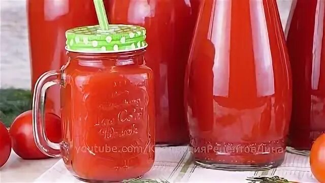 Соус из томатного сока на зиму