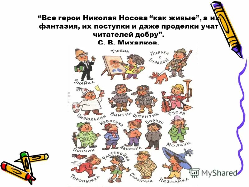 Тест по произведению носова