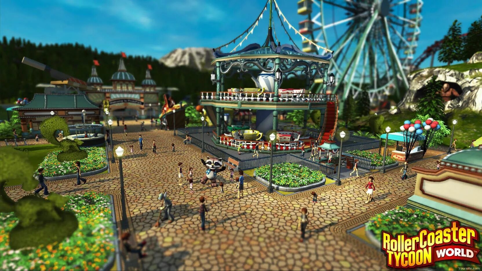 2 развлечение игра. Игра Rollercoaster Tycoon. Rollercoaster Tycoon 3. Tycoon парк аттракционов. Rollercoaster Tycoon 1.