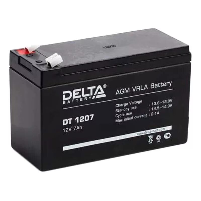 Dtm 1207 12v. Аккумуляторная батарея Delta DT 1207 (12v / 7ah). Батарея для ИБП Delta DT 1207. Дельта аккумулятор 12v 7ah. Аккумулятор Delta dt1207 12v 7ah 152x65x100mm.