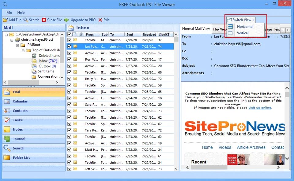 PST viewer. Systools PST viewer. File viewer. Бесплатная программа для просмотра PST. File viewer на русском