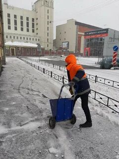 Посыпка тротуаров